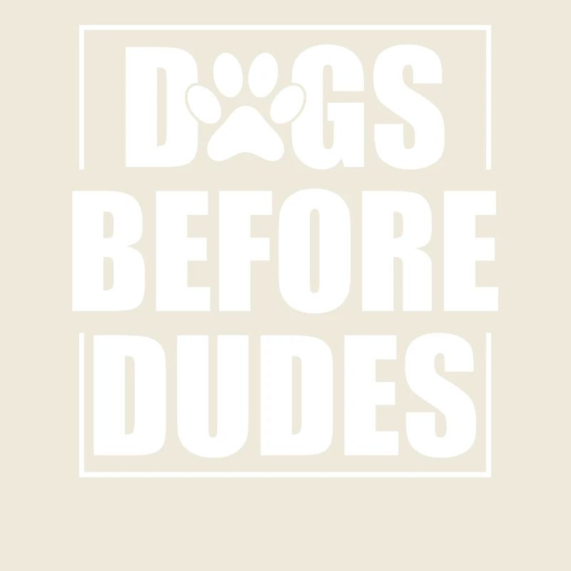 Chiens devant les gars