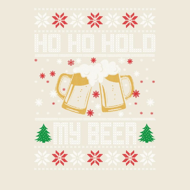 Drôle de pull de Noël moche Hommes Ho Ho Hold My