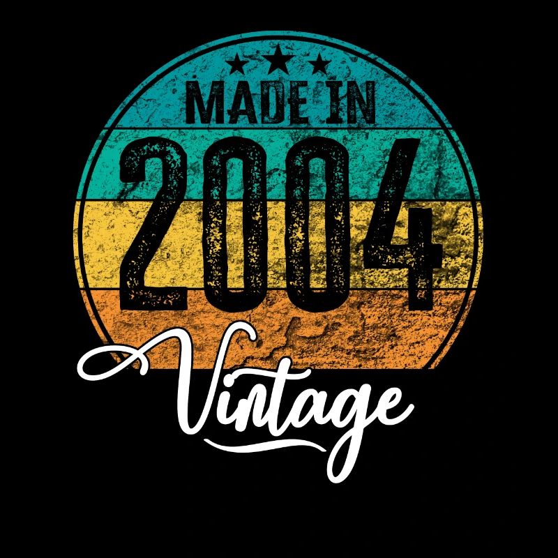 Vintage Fabriqué en 2004 Année de naissance 2004 Anniversaire