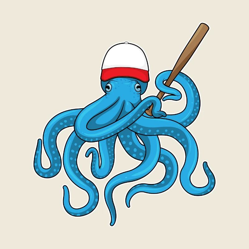 Krake Baseball Baseballschläger