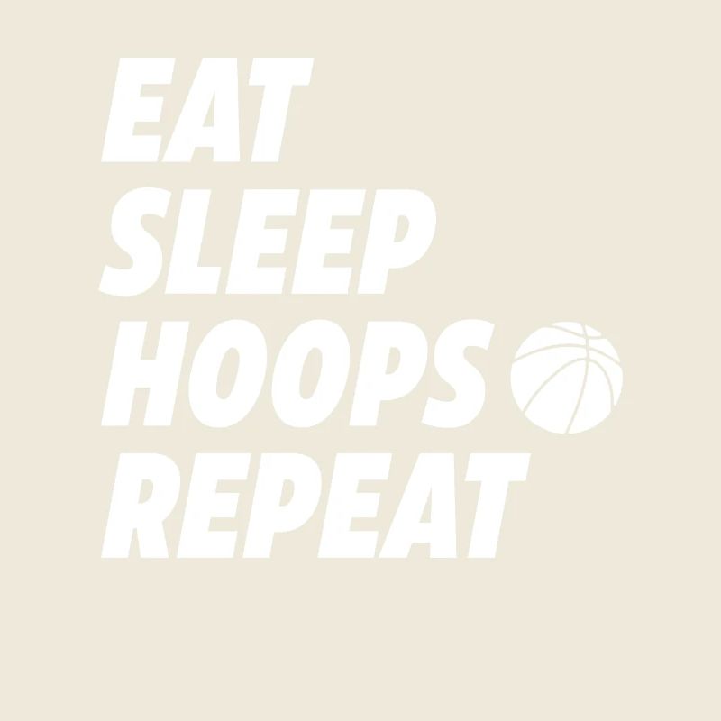 Eat Sleep Hoops Repeat Basketball