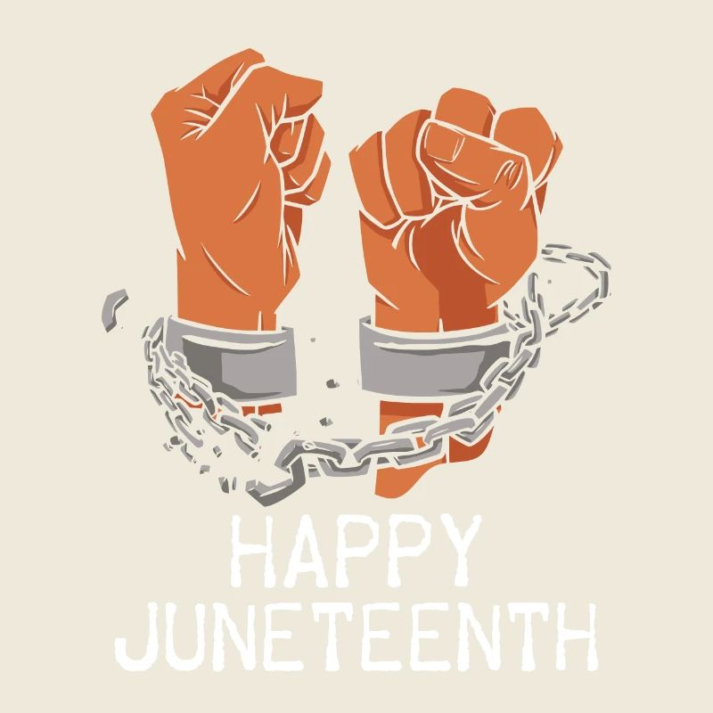 Joyeux Juneteenth Break Shackles Chain