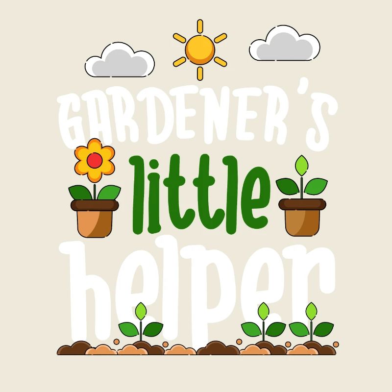 Planter des pots de fleurs du petit assistant du jardinier