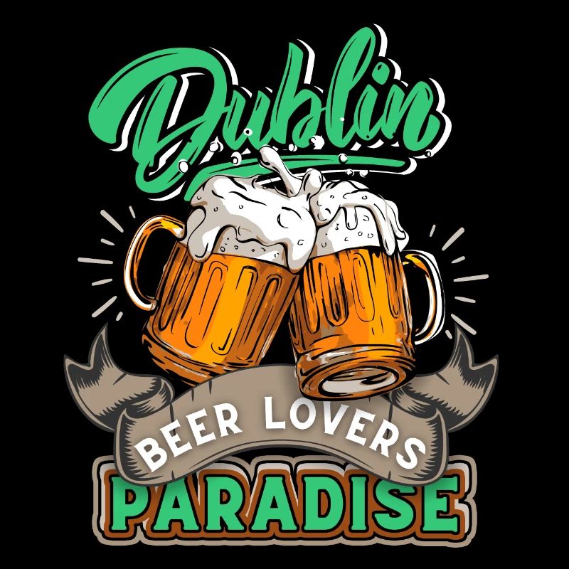 Irland, Dublin, St-Patricks-Day Biertrinker Spruch