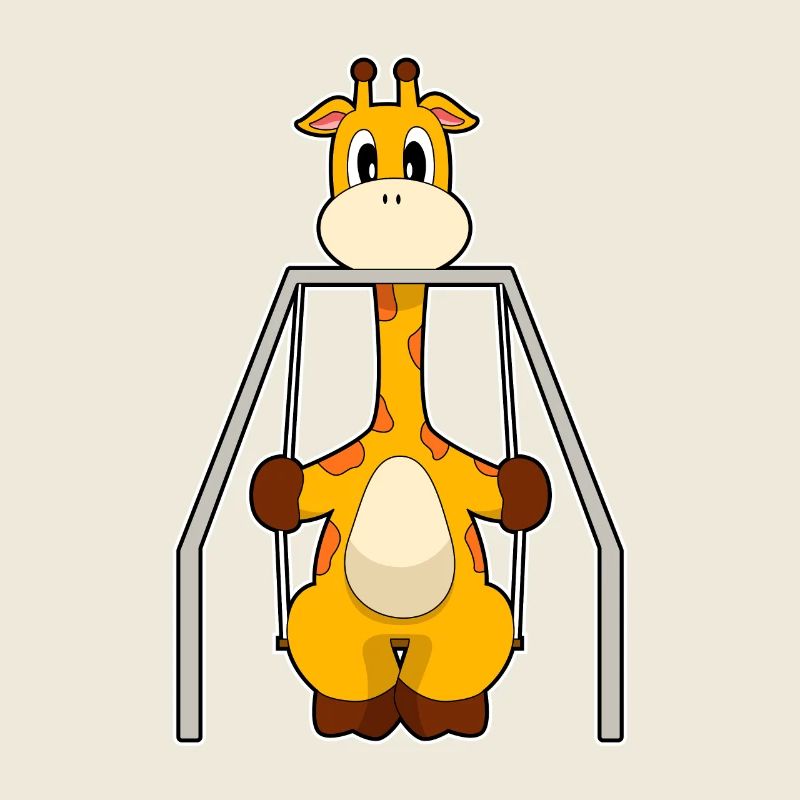 Balançoire girafe