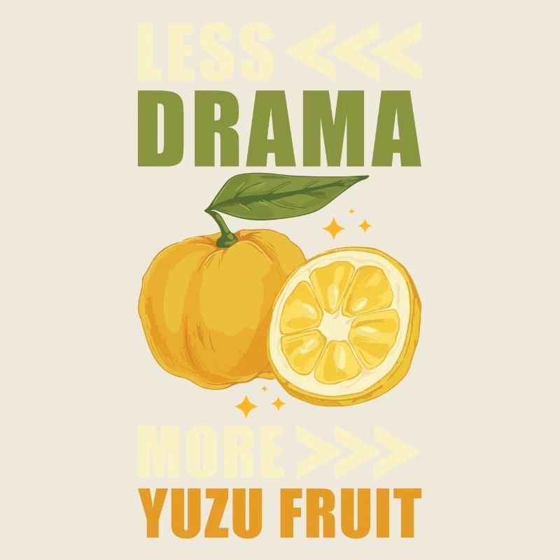 Yuzu Frucht Spruch