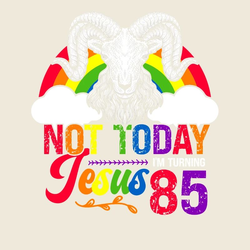 Nicht Heute Jesus Ich Werde 85 Regenbogenschaf