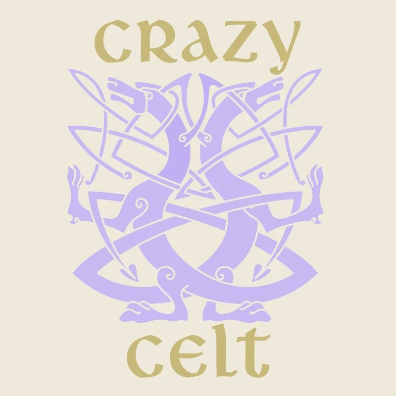 Keltische Drachen, Celtic Irisches Ornament Spruch