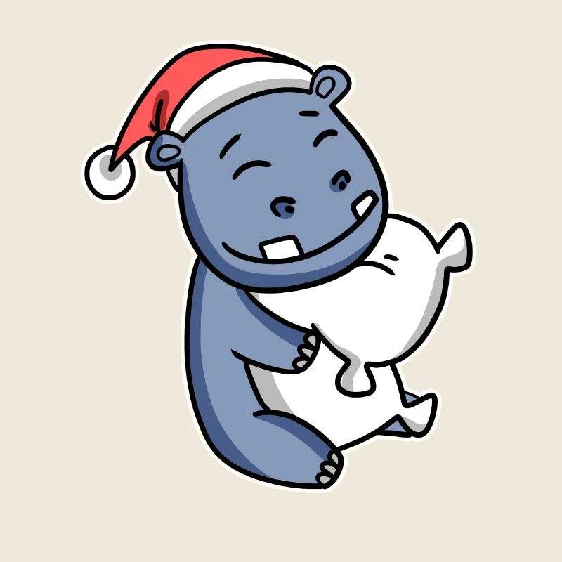 Hippopotame Noël