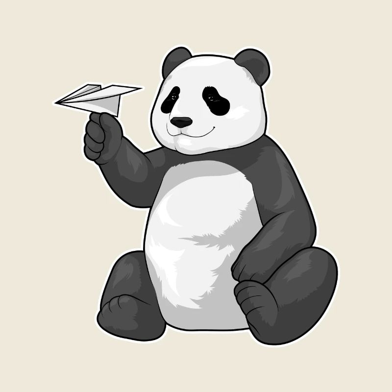 Panda Paper Plane