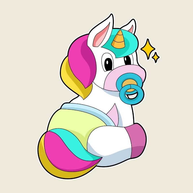 Tétine Licorne