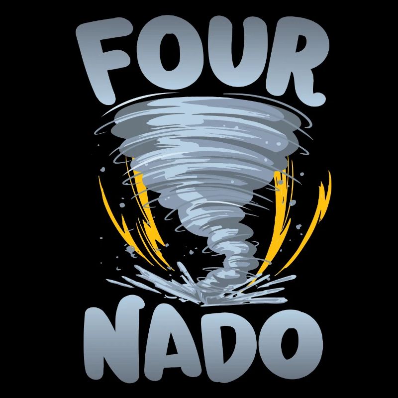 Four-nado Warnung 4. Geburtstag | Tornado