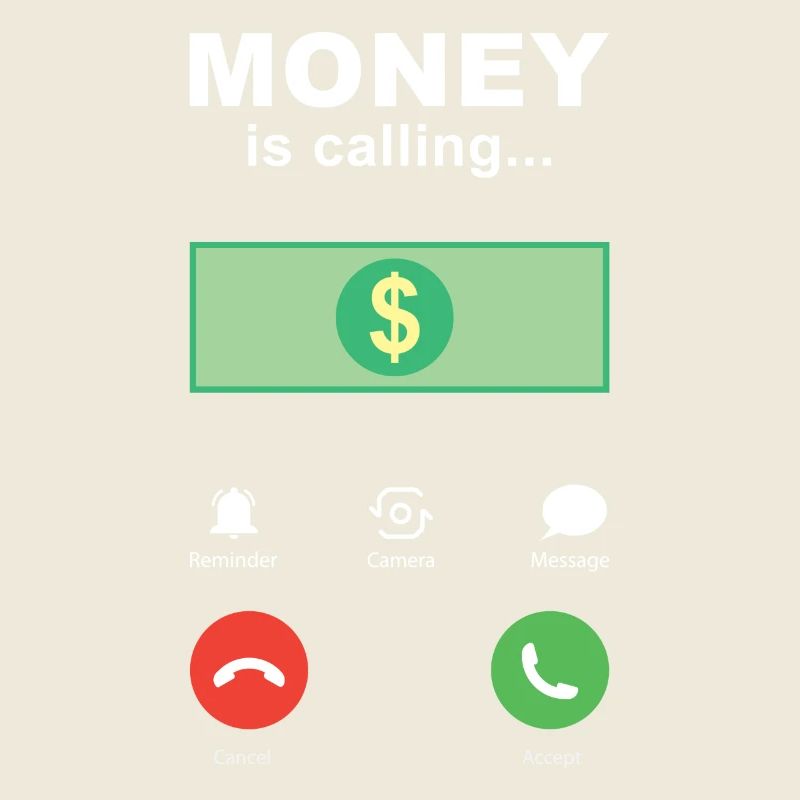 Buchhalter Spruch Geld ruft an