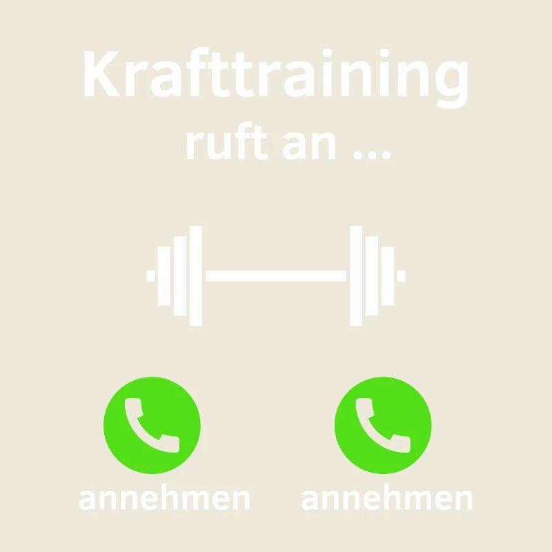 Krafttraining ruft an - annehmen oder annehmen?
