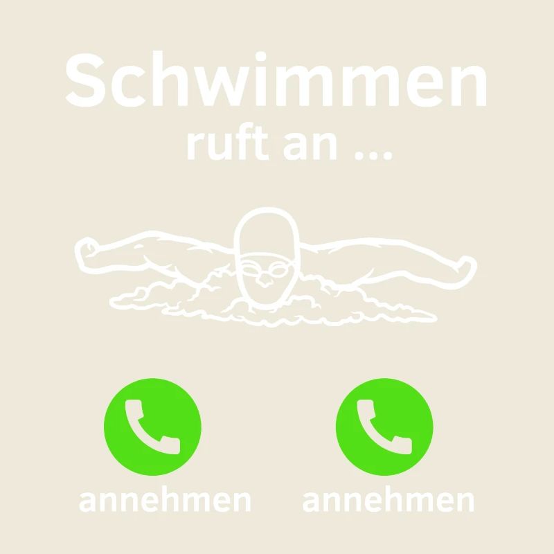 Schwimmen ruft an - annehmen oder annehmen?