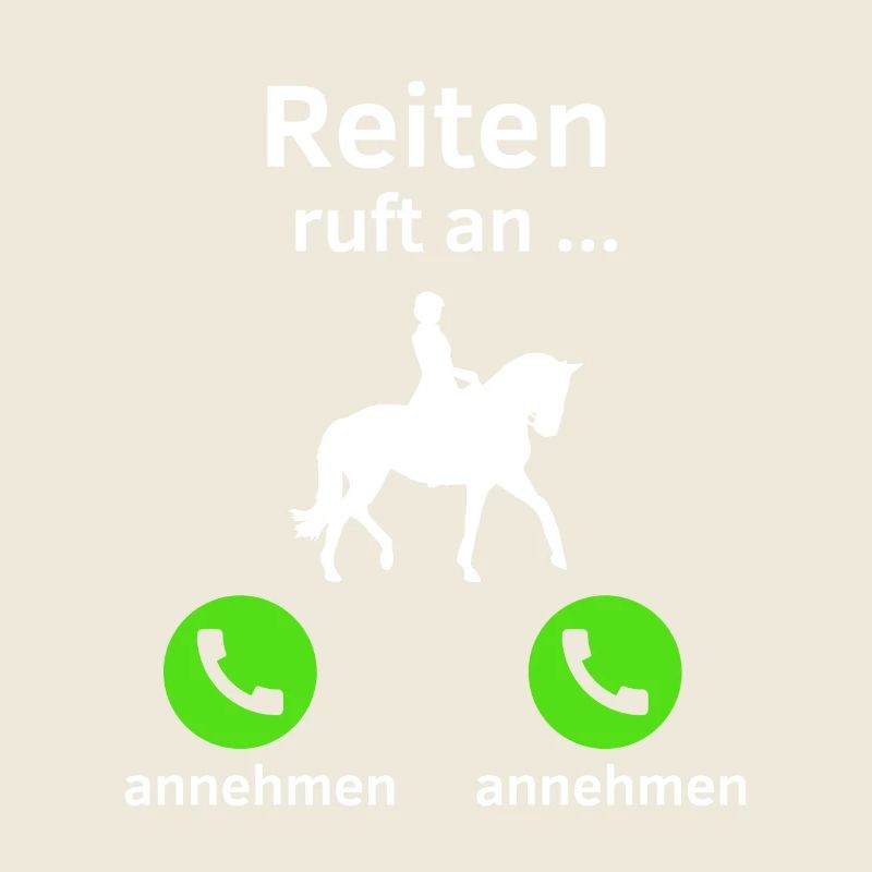 Reiten ruft an - annehmen oder annehmen?