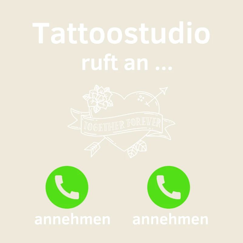Tatoostudio ruft an - annehmen oder annehmen?