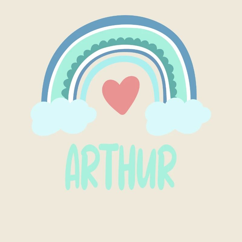Arthur Name Regenbogen Baby