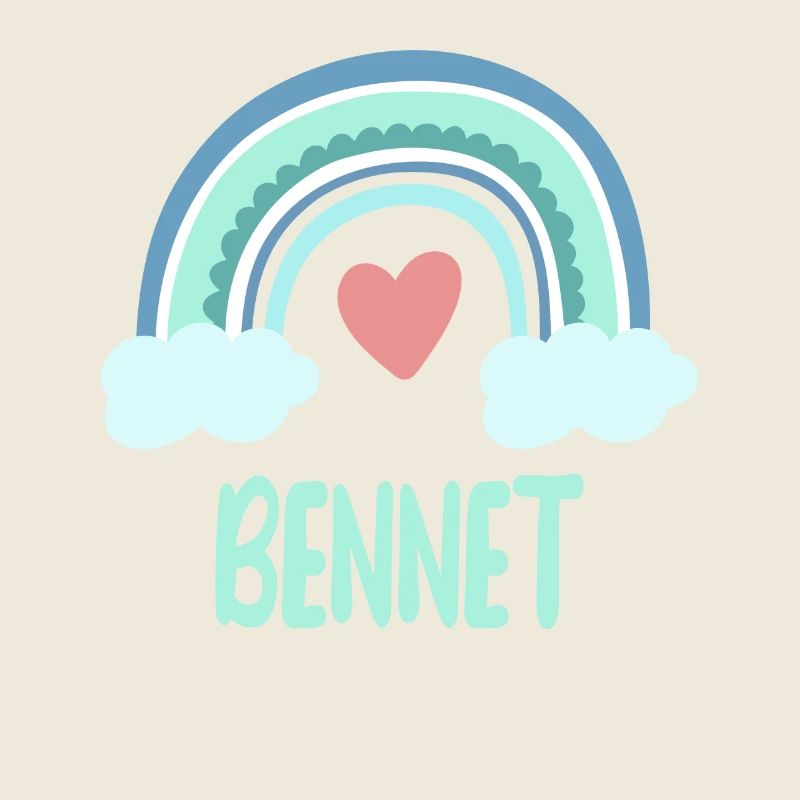 Bennet Name Regenbogen Baby