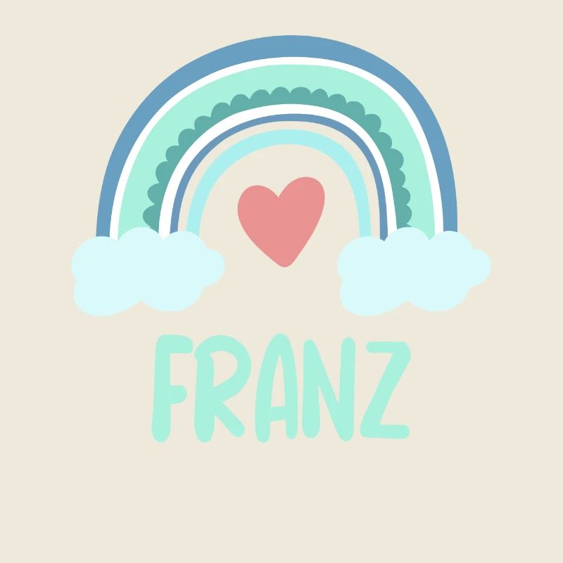 Franz Name Regenbogen Baby