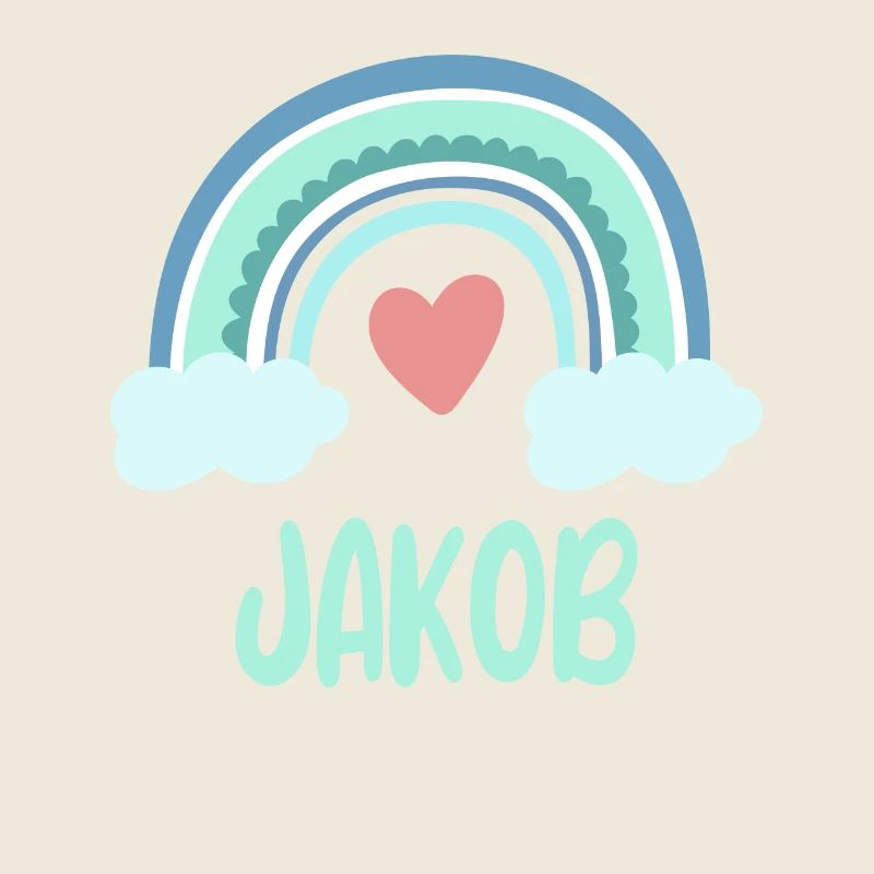 Jakob Name Regenbogen Baby