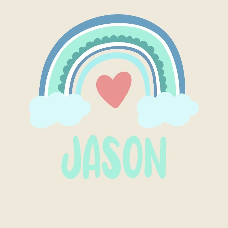 Jason Name Regenbogen Baby