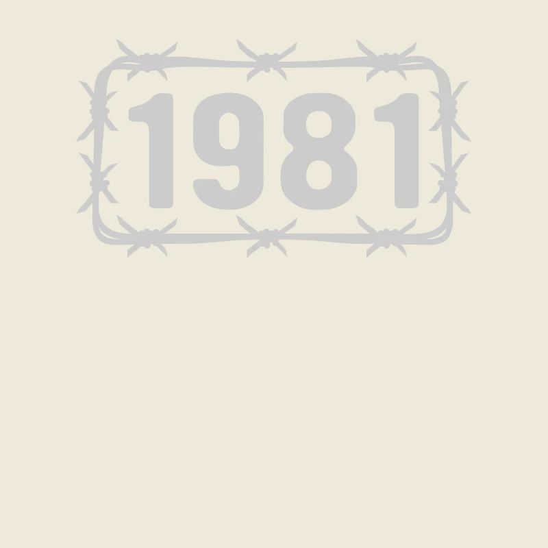 Birthday born 1981 Barbed wire