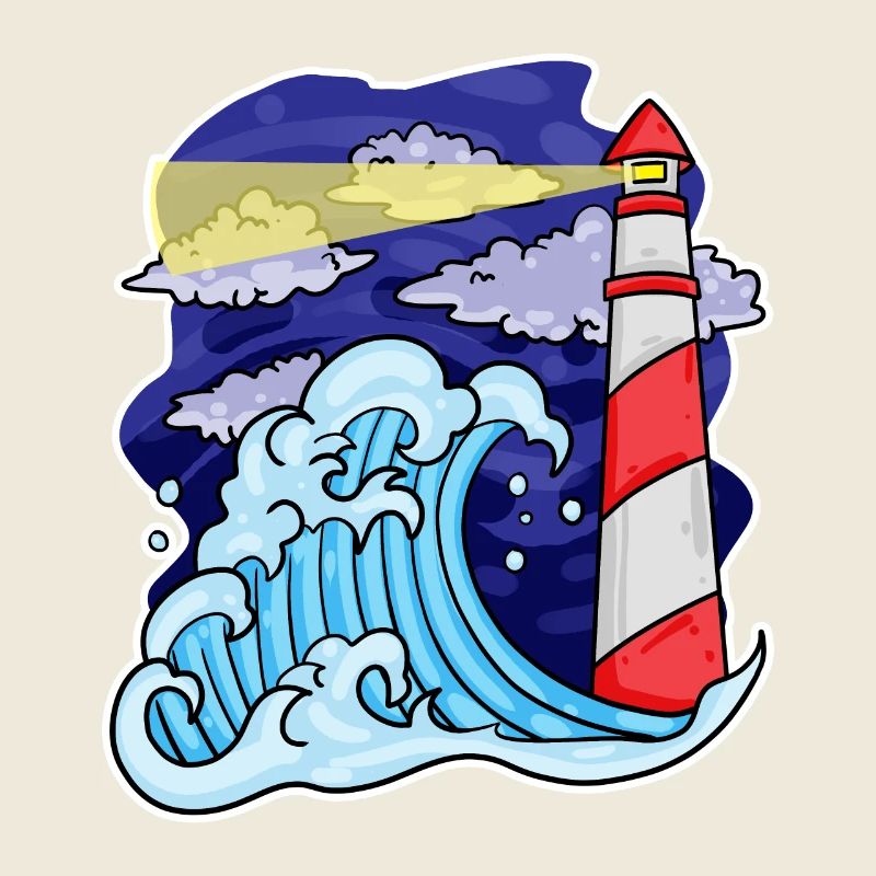 Lighthouse Coast Sea Sea