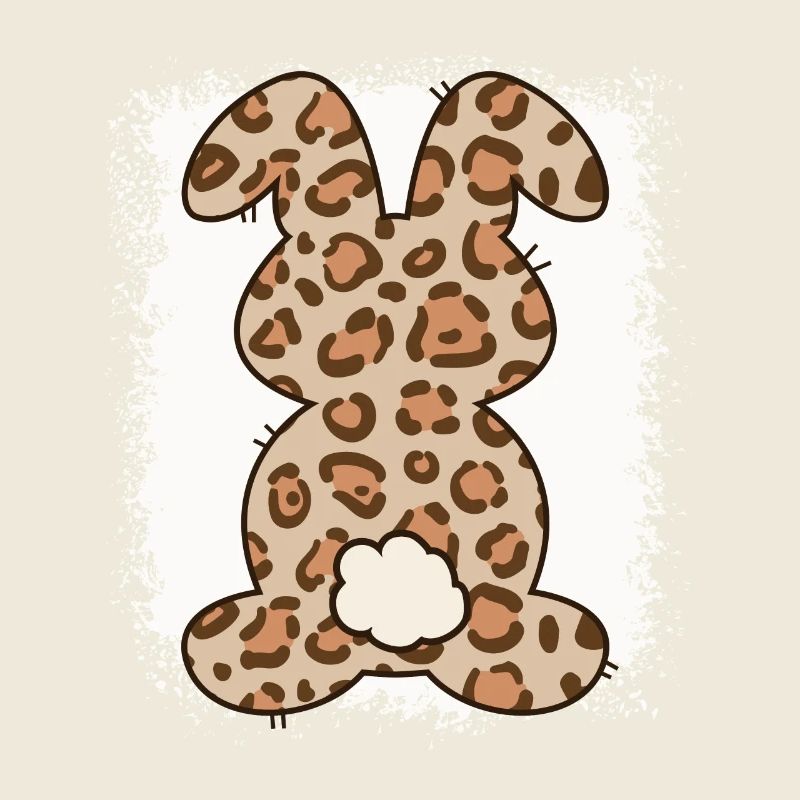 Leopard Print Bleached Easter