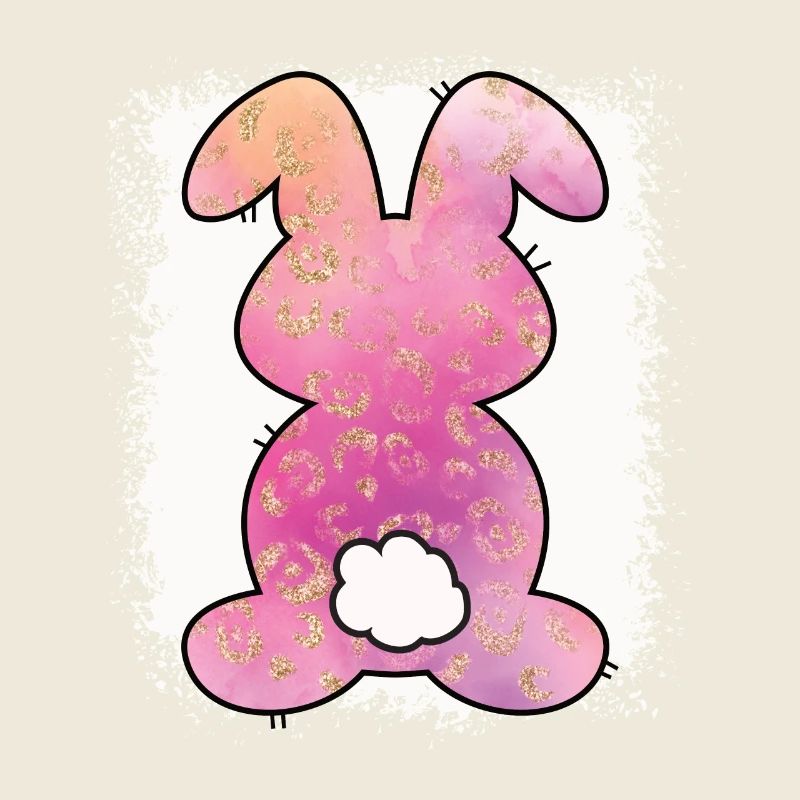 Leopard Print Bleached Easter