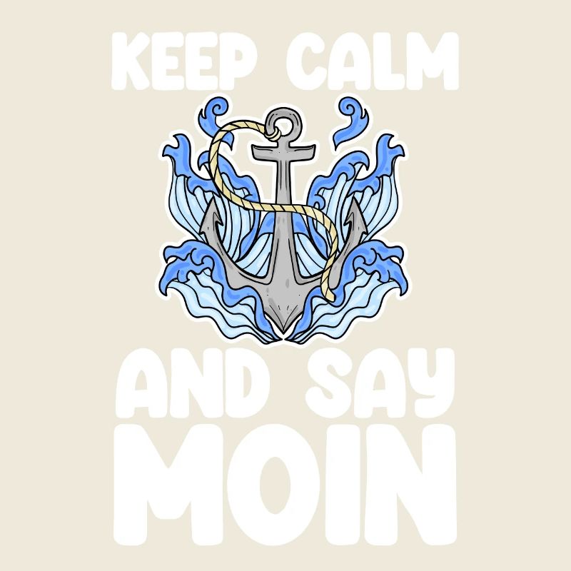 North Sea Low German Saying Moin