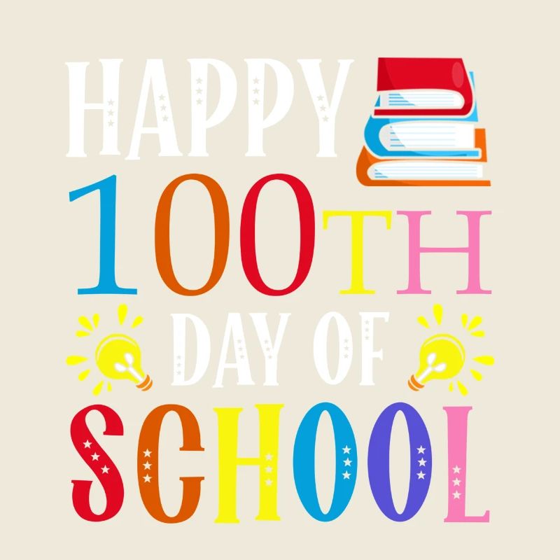 Joyeux 100e jour d’école Livres de devoirs