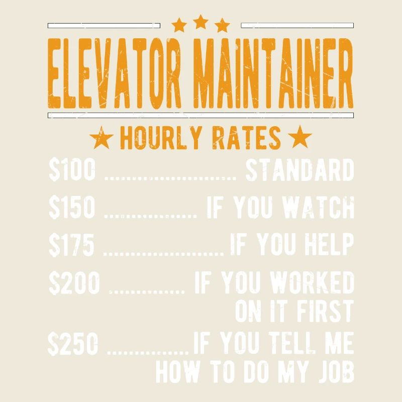 Elevator holder Hourly wage