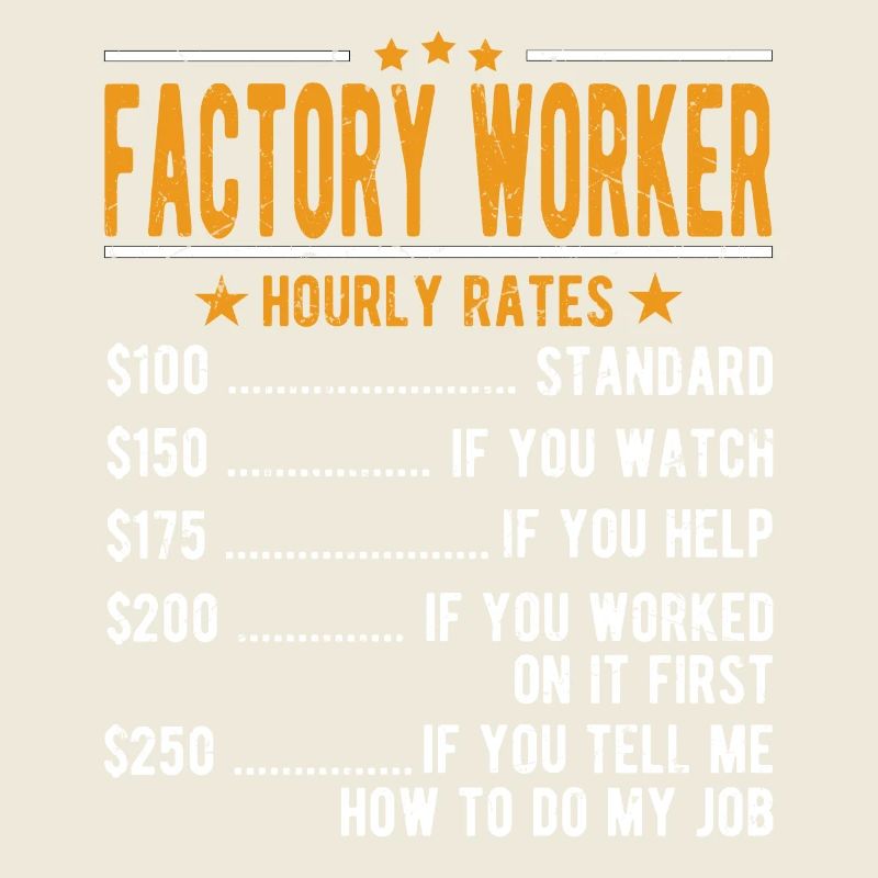 Fabrik Arbeiter Stundenlohn