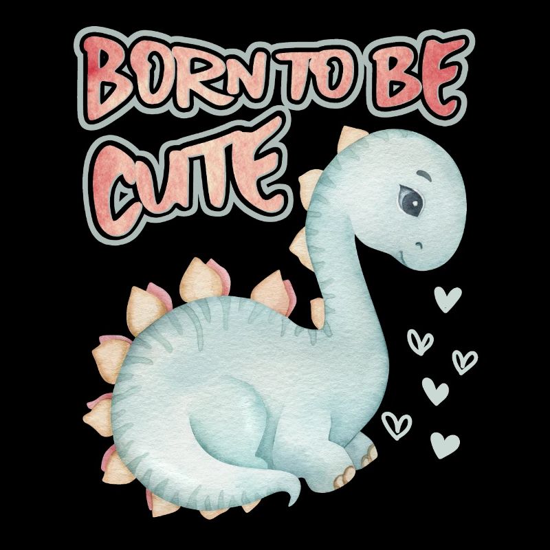 Bébé dinosaure, disant, mignon-dinosaure