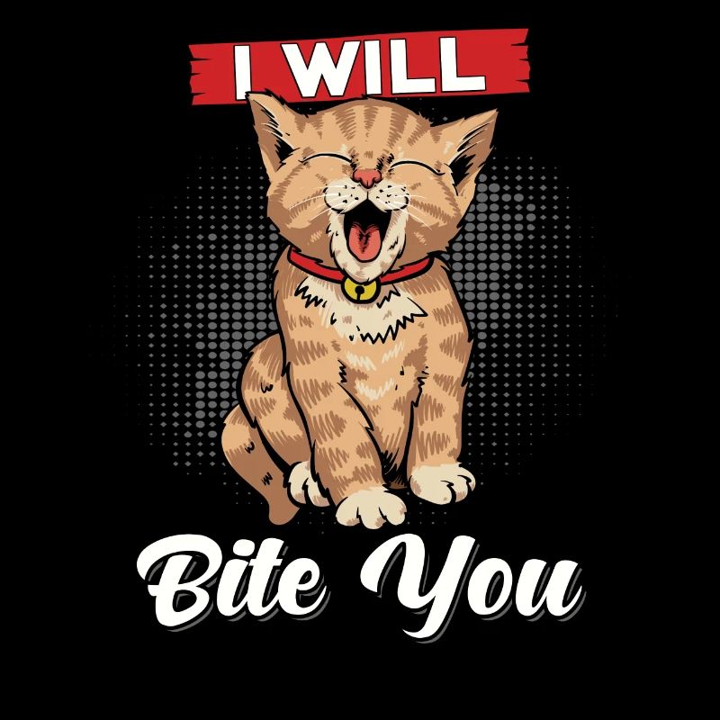 Katze Ich will dich beißen