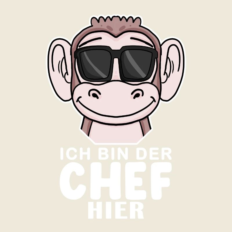 Cool Affe Chef Spruch Sonnenbrille