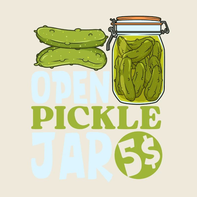 Pot de concombre ouvert 5 dollars - concombres