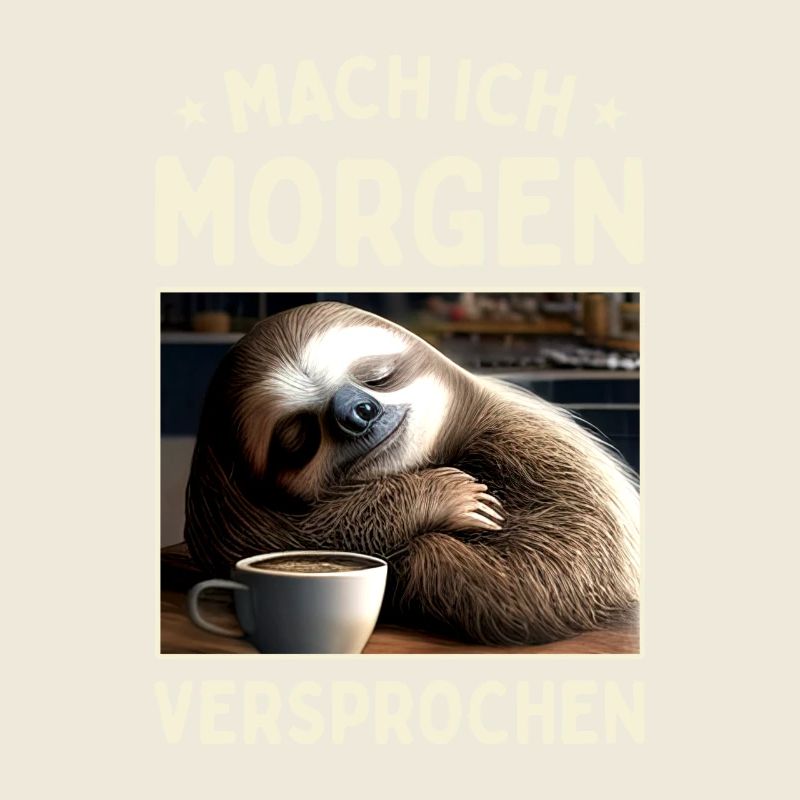 Mach Ich Morgen Versprochen Egal Faul Faultier