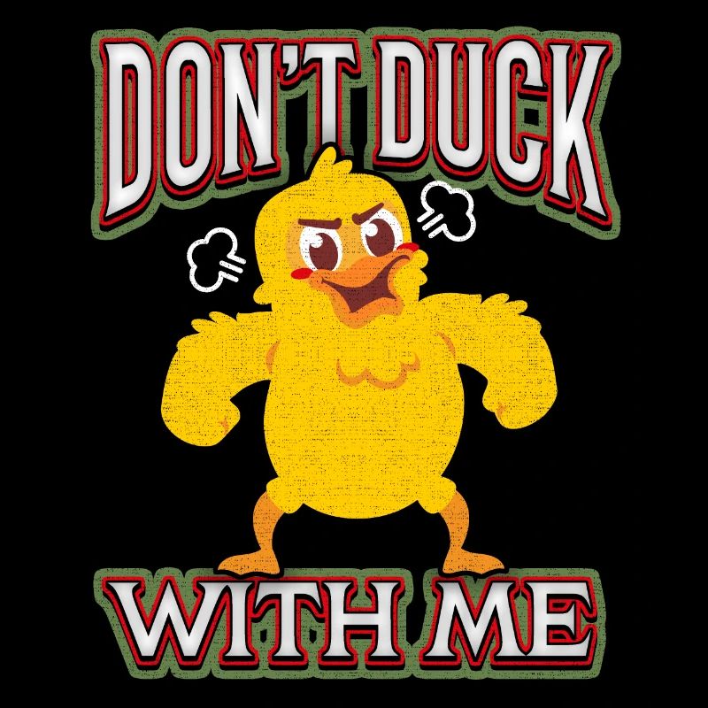 Comic duck funny saying Don't-Duck-with-me, Pun