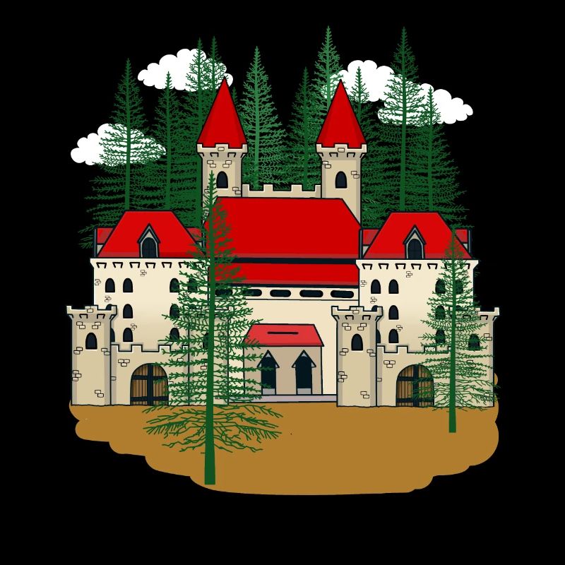 Conte de fées Château King Forteresse Château Chevalier