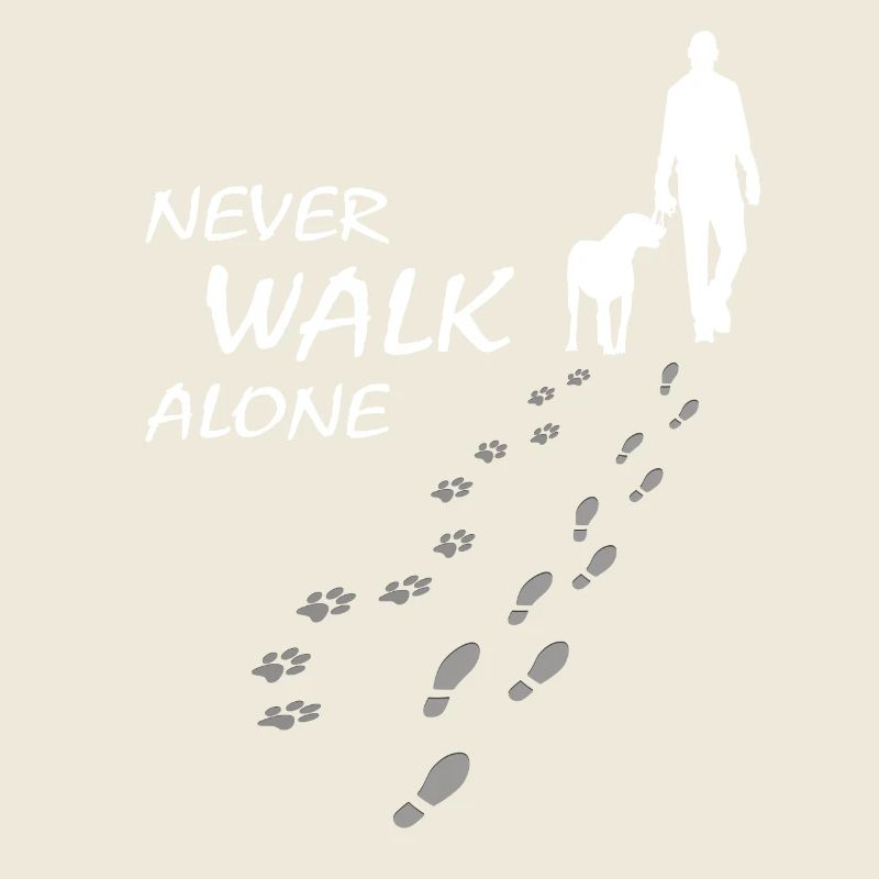 Never walk alone - Hund Gassi Geschenk