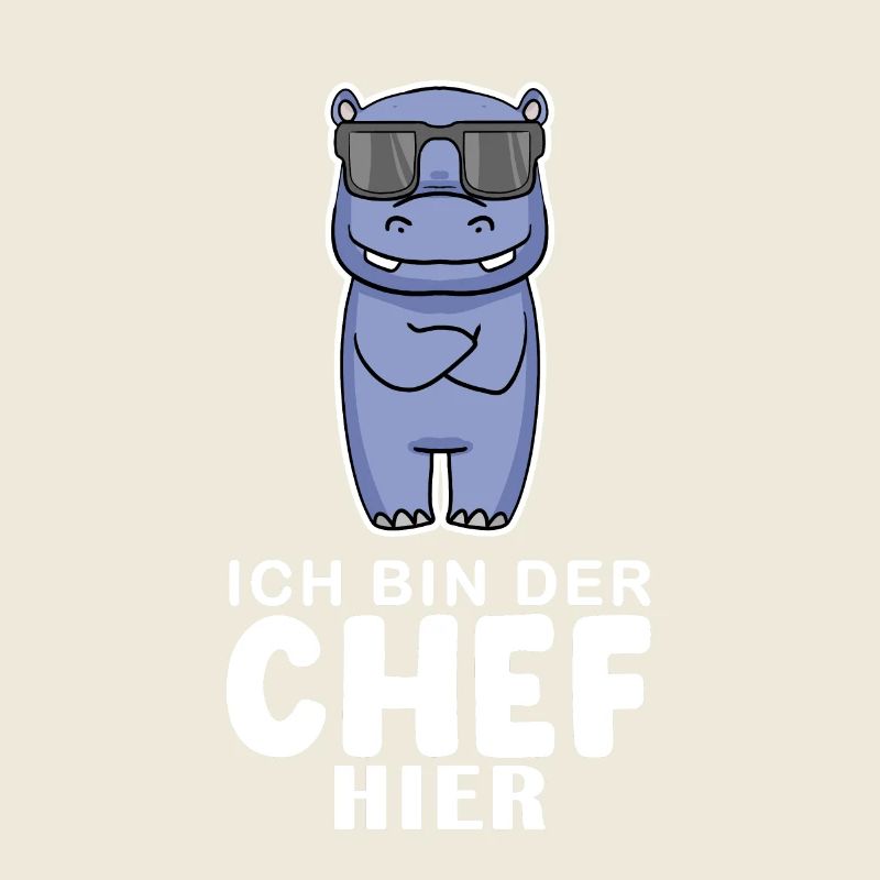 cooles Nilpferd Chef Spruch