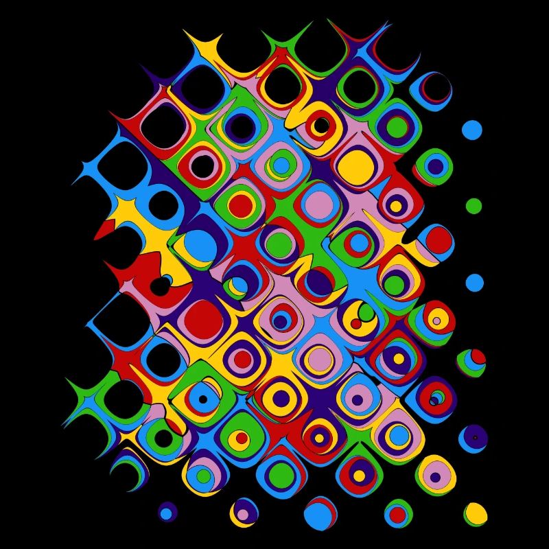 Buntes Muster (Kreise, Formen)