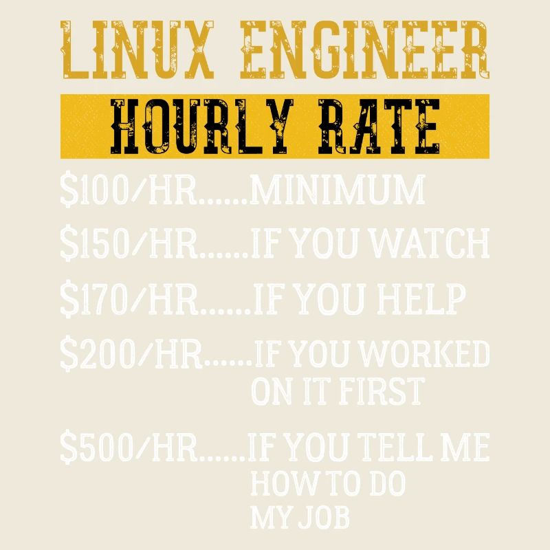 Ingénieur Linux Taux horaire Mécanique Taux de main-d’œuvre