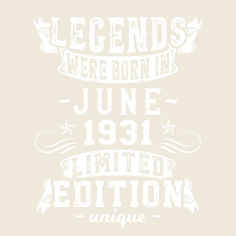 Date de naissance: Juin 1931 Edition Limitée Vintage