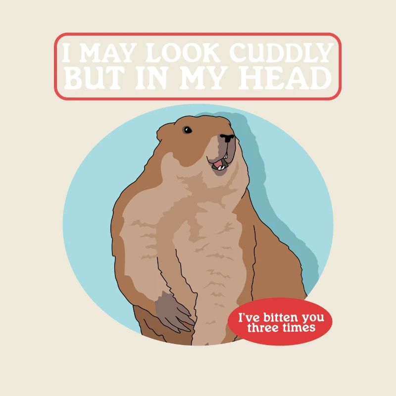 Murmeltiere Mankai Munggen Groundhog Geschenk
