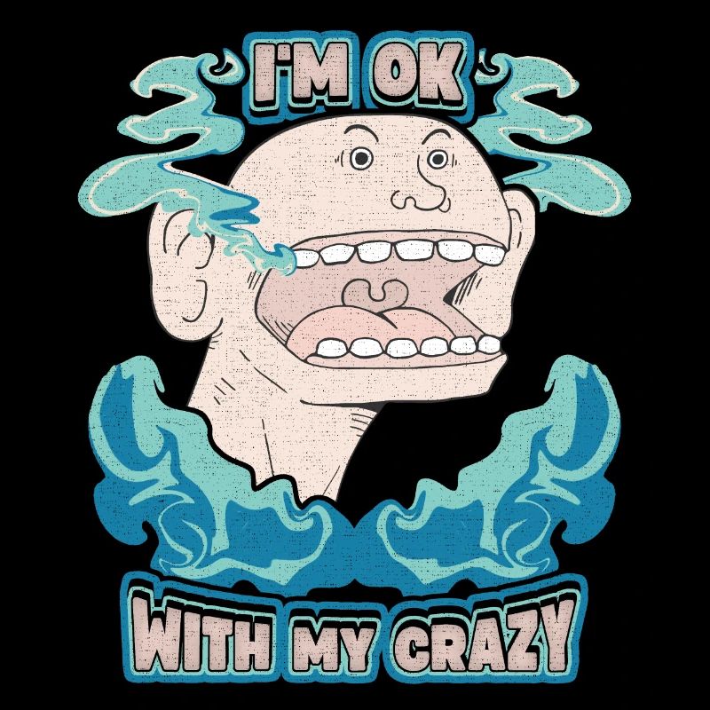 Comic, Comic-Strips, Crazy Man, lustiger Spruch