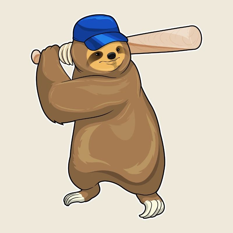 Battes de baseball paresseuses