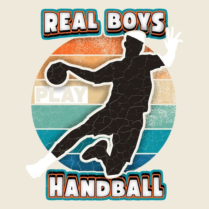 Handball Handball Player, Sports Saying, Rainbow
